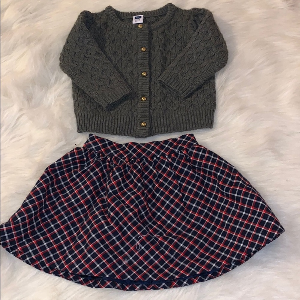 Janie & Jack sweater/skirt set size 3-6 months